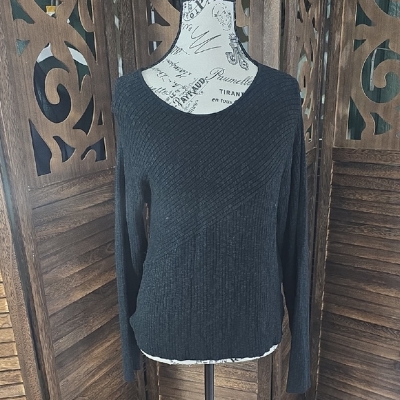 Dear John Black Textured Sweater - Picture 1 of 4